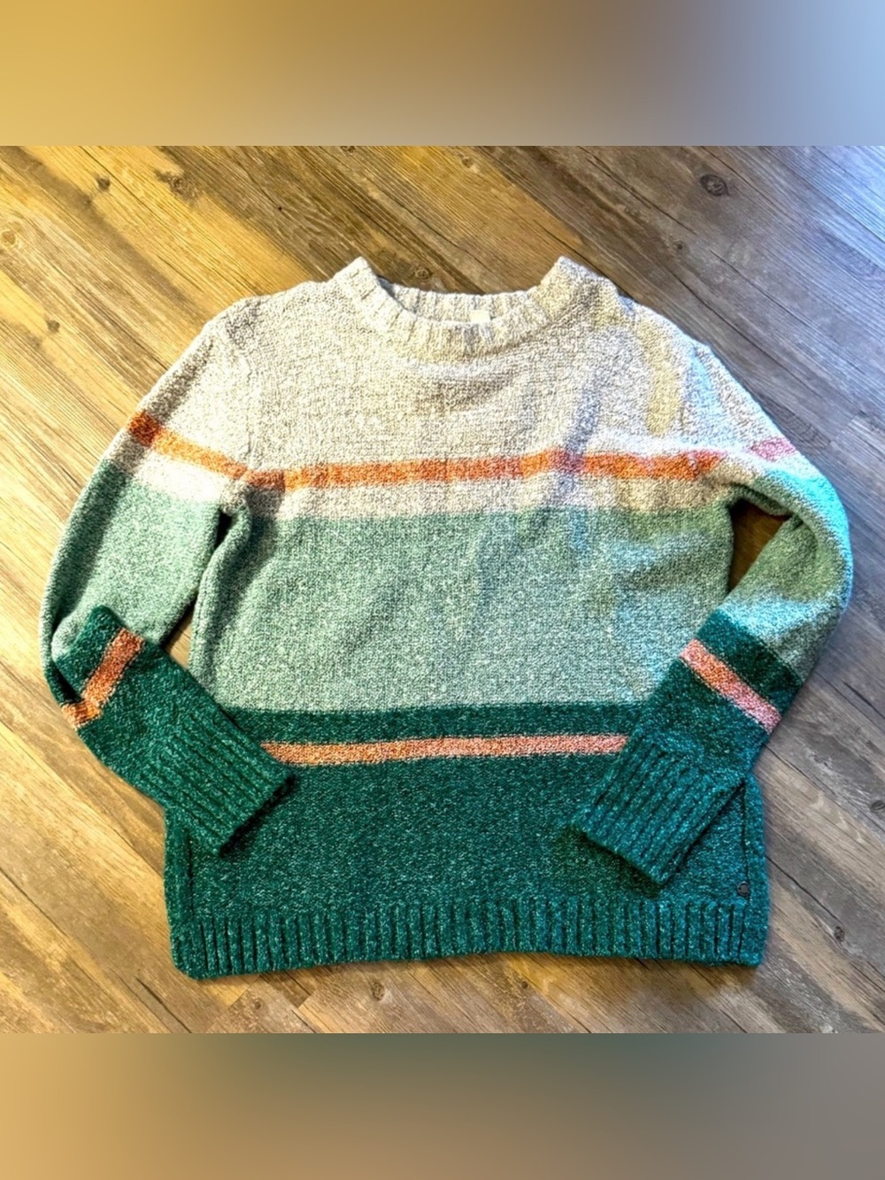 Roxy Colorblock Crewneck Knit Sweater